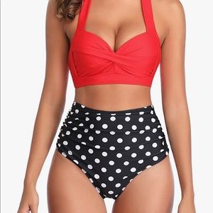 Amazon Red Bikini Top